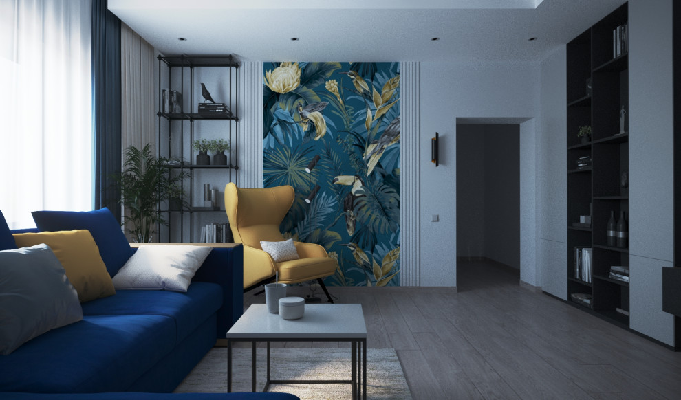 Двухкомнатная квартира г. Тюмень, ул. Дружбы_ Гостиная