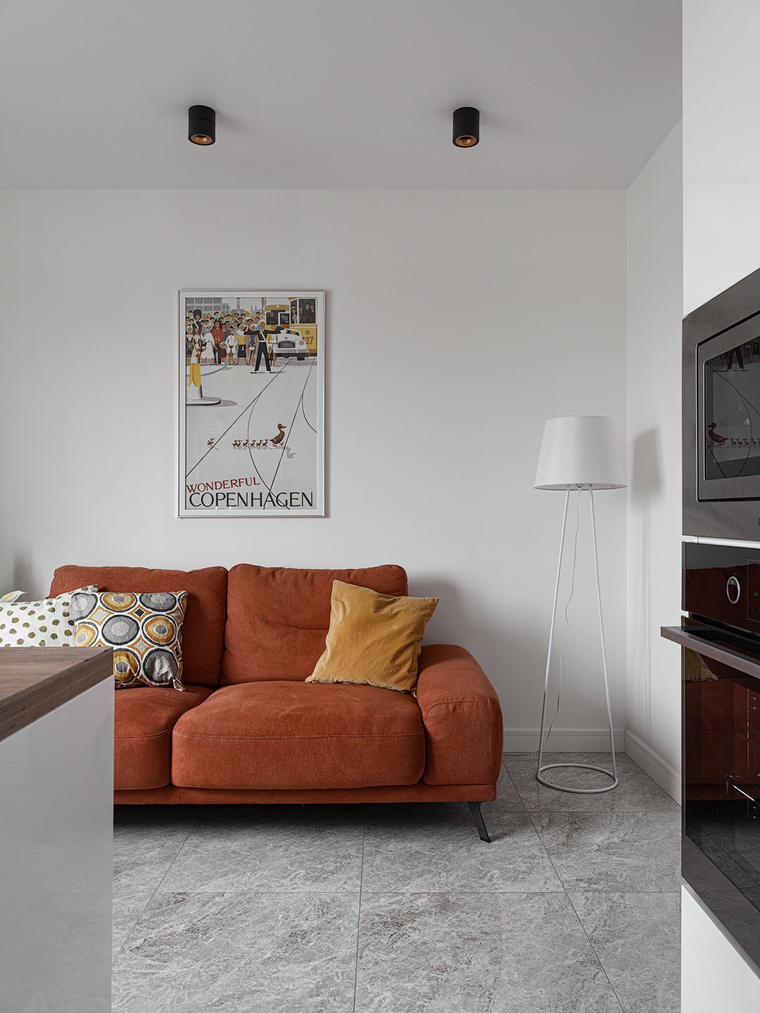 Кухня. Вид на зону дивана