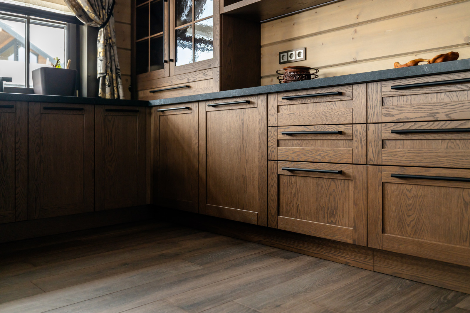 Кухня из массива дуба