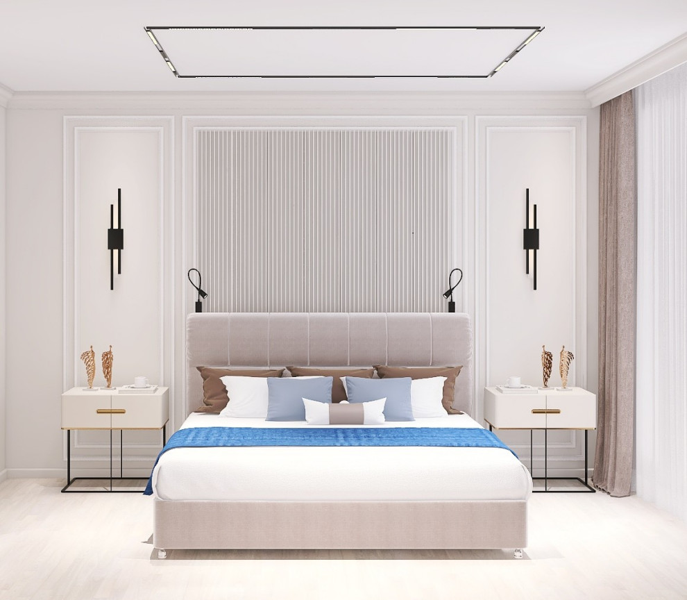 3-х комнатная квартира 90 м2 для семьи с двумя детьми в современном стиле