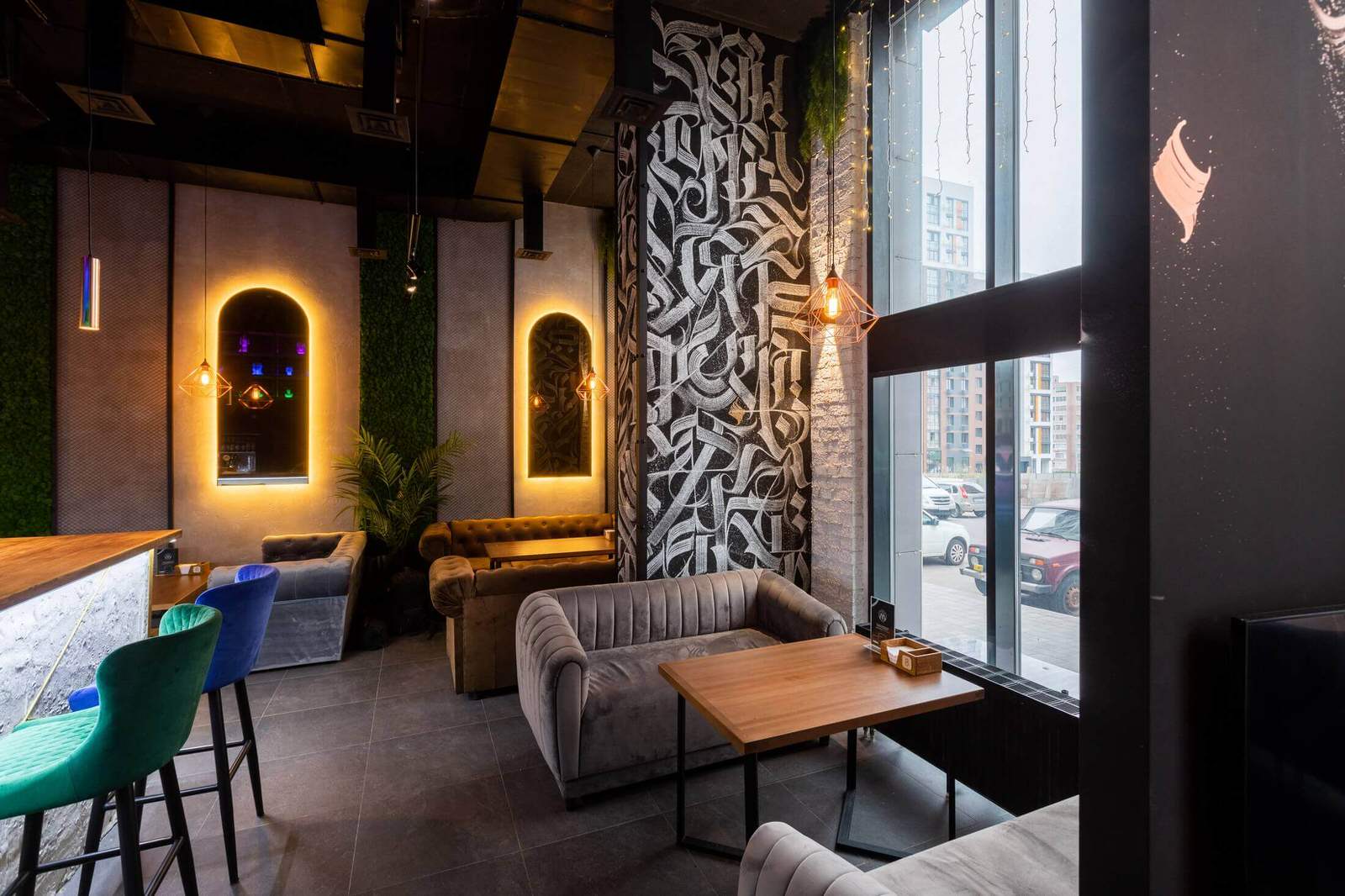 Отделка стен декоративными акустическими панелями Soundec