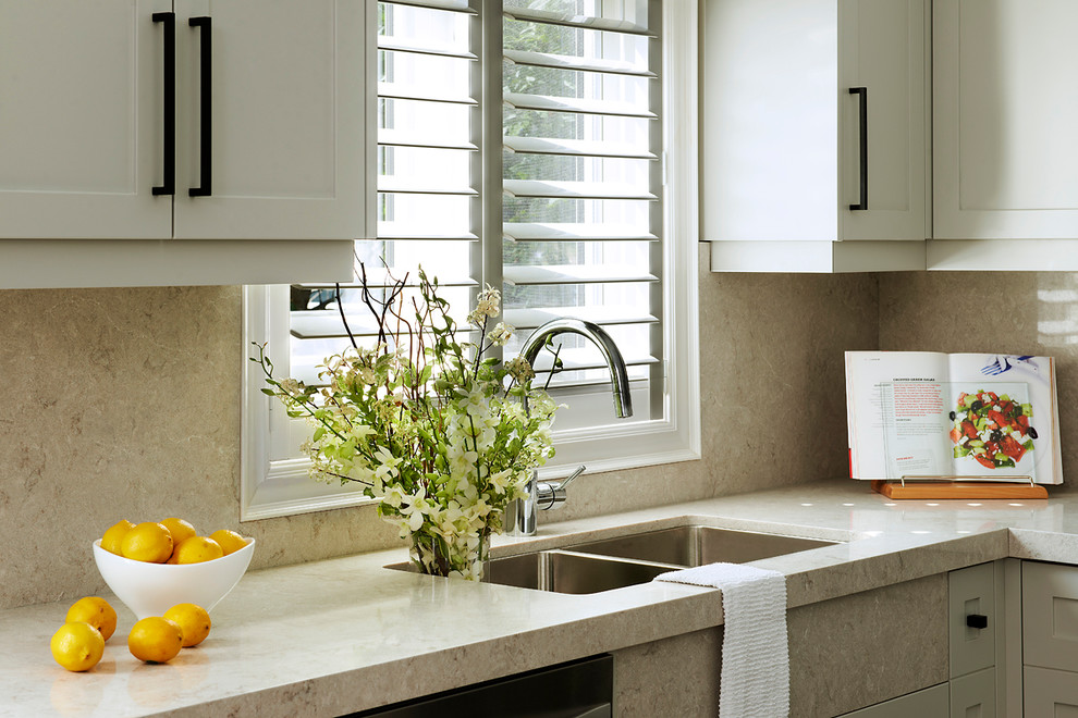 Inspiration for a transitional home design remodel in Toronto
