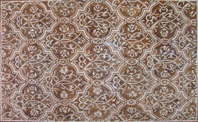 Geometric Marble Mosaic Rug Floor Inlay, 142