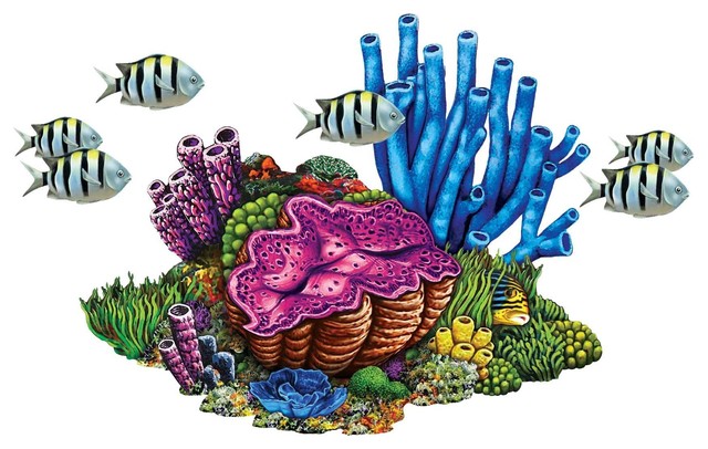 Coral Reef with Fish Porcelain Swimming Pool Mosaic, 27