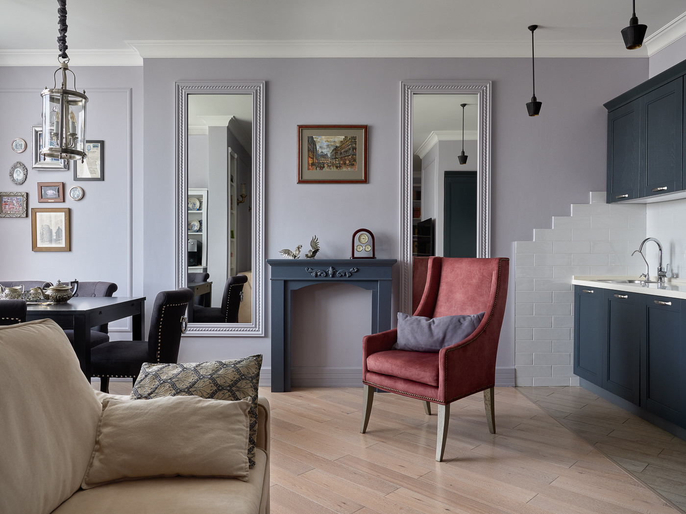 Неоклассика с лавандовым оттенком