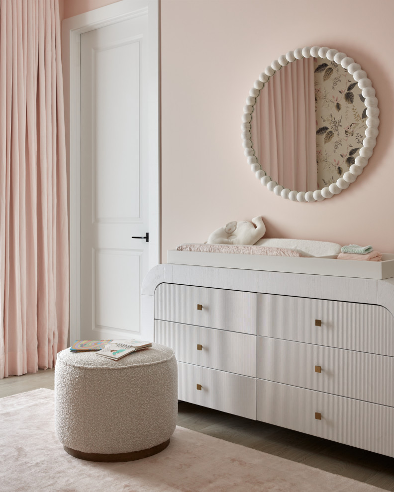 Inspiration for a contemporary nursery remodel in Philadelphia