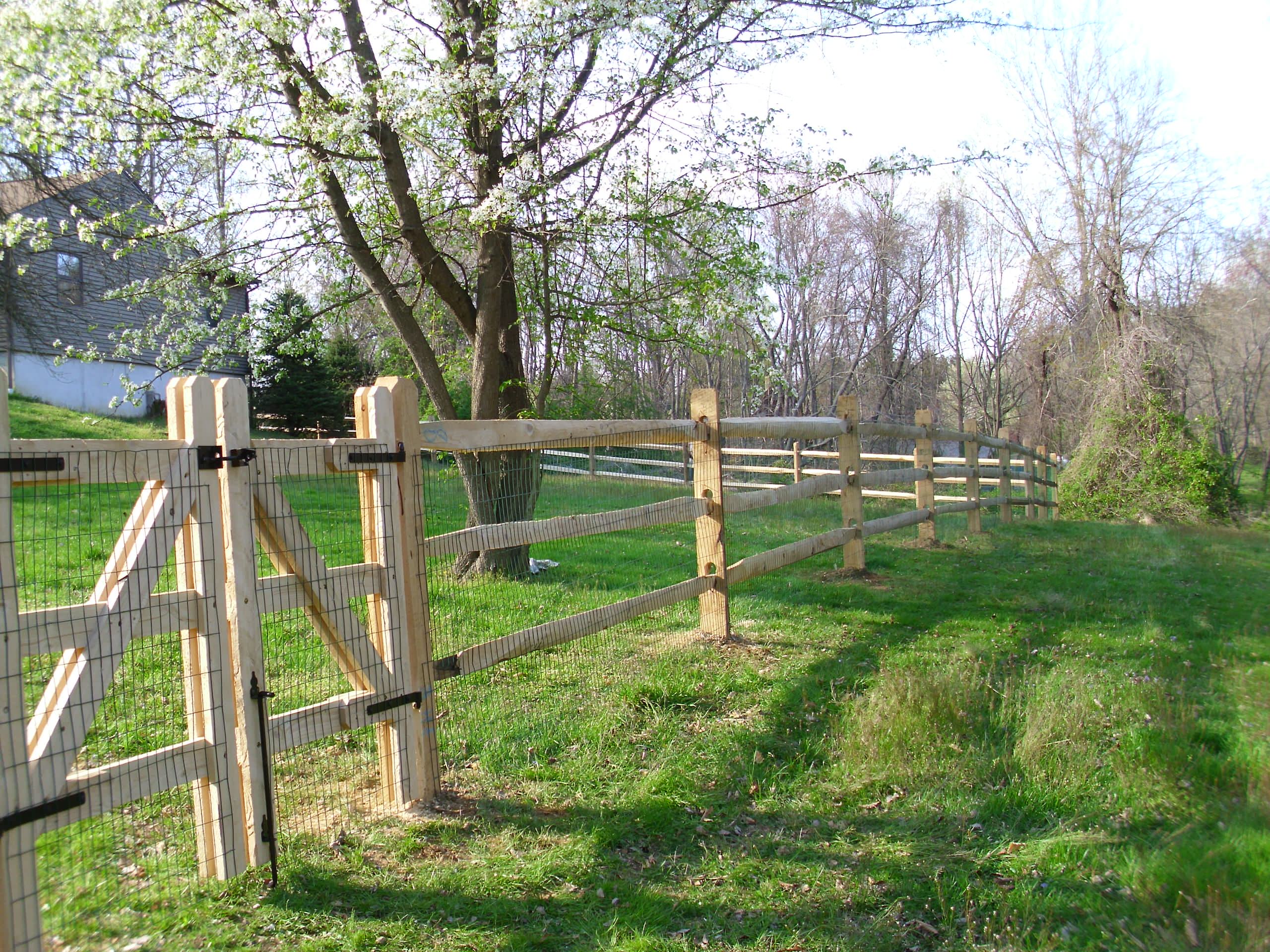 split rail fence dog proof