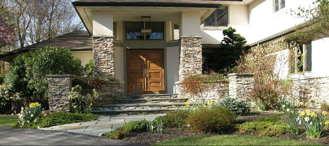 Stonework, veneer, brickwork, masonry. klassisk-fasad