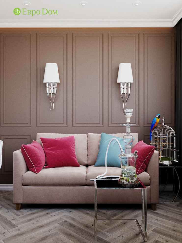 Дизайн четырехкомнатной квартиры 110 кв. м в стиле неоклассика. Фото проекта