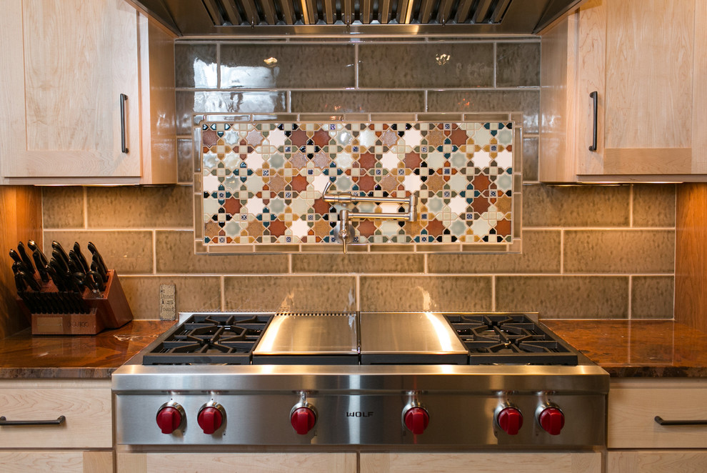 Mountain style kitchen photo in Minneapolis