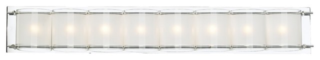 Possini Euro Design Glass Bands 30 1/2" Wide Bath Light