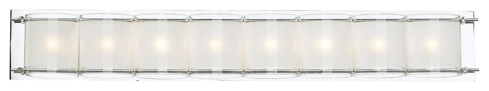 Possini Euro Design Glass Bands 30 1/2" Wide Bath Light