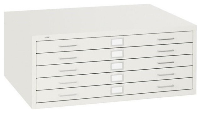 Scranton Co 5 Drawer Metal Flat Files Cabinet For 24 X 36