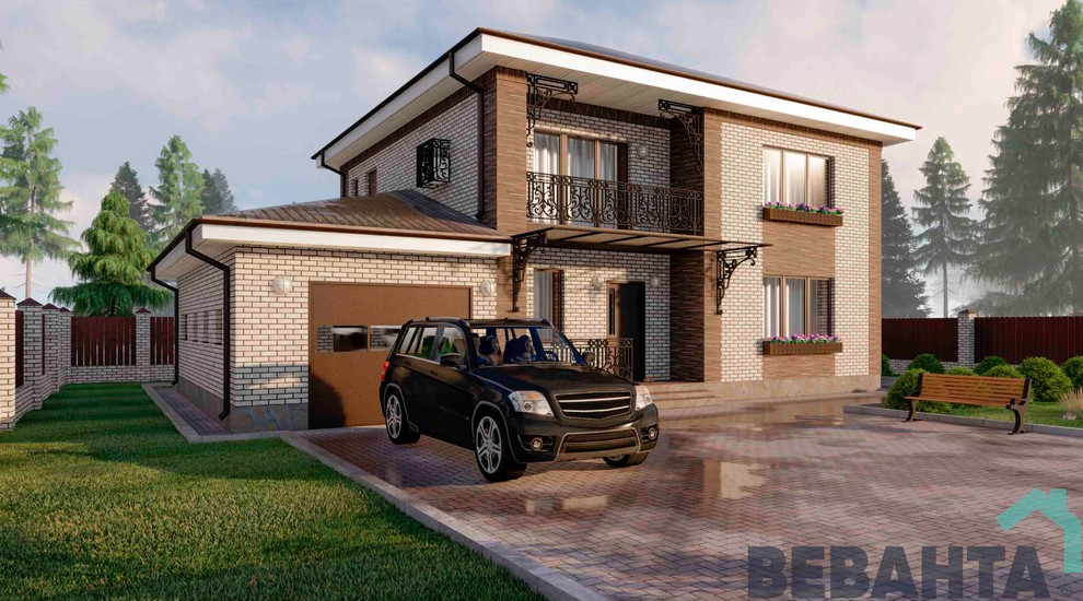 Загородный дом по проекту "Дом Валерии"