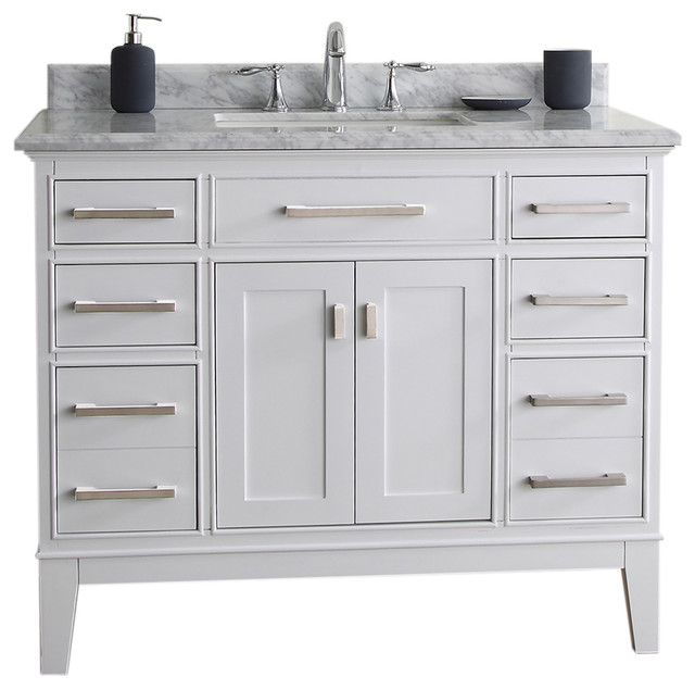 Ari Kitchen & Bath Danny Single Bathroom Vanity Set, 42 ...