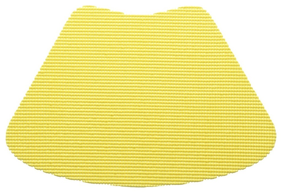Kraftware Fishnet Lemon Yellow Wedge Placemats, Set of 12