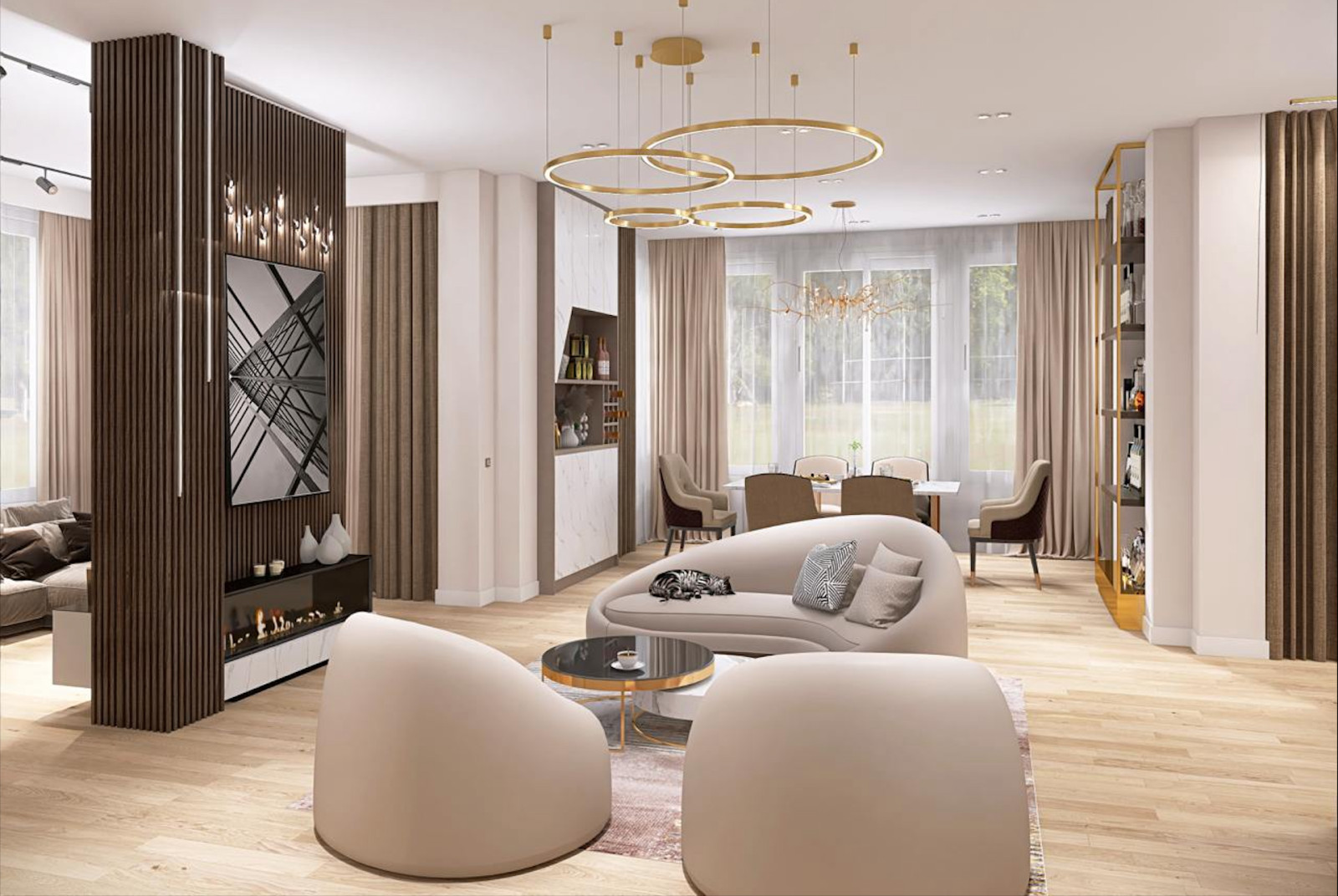 Загородный дом - первый этаж