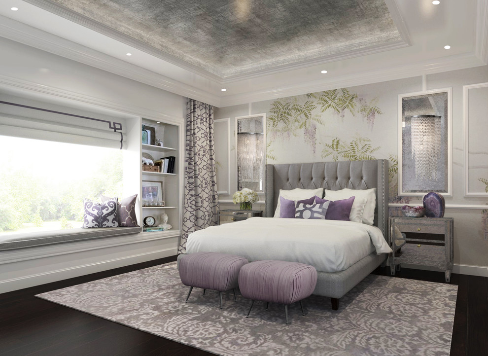 Bedroom - transitional bedroom idea in Orange County