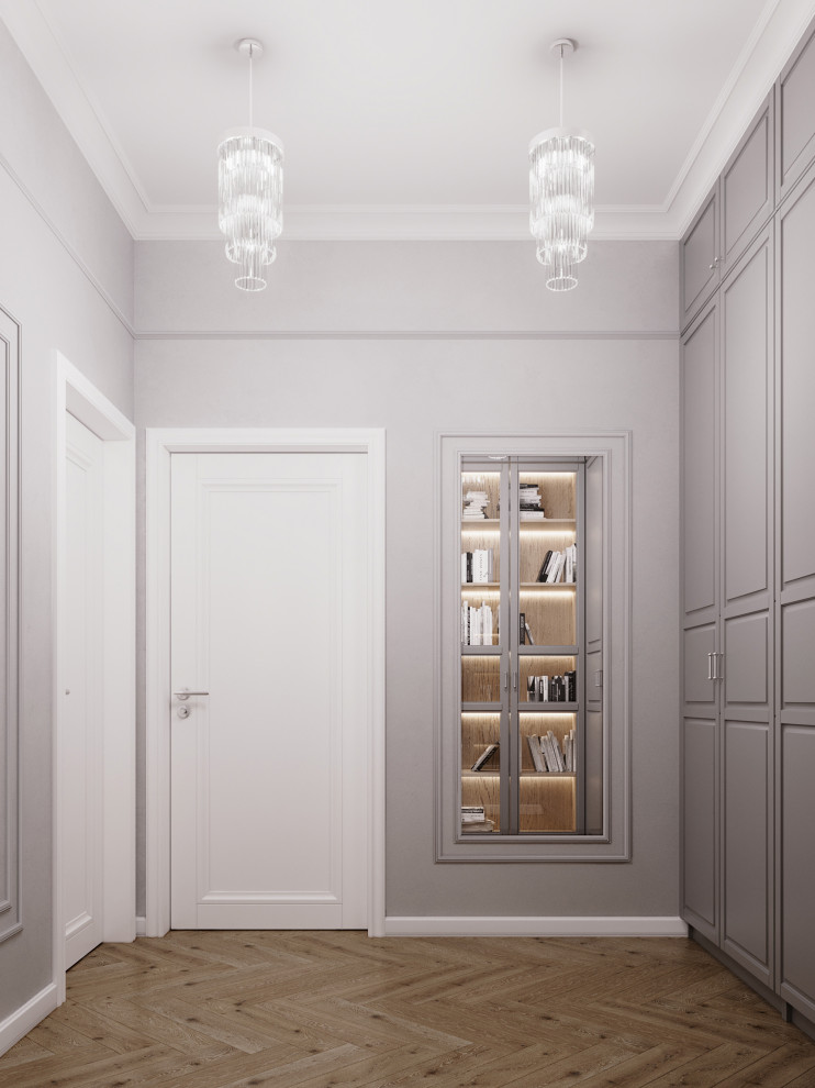 Трехкомнатная квартира в классическом европейском стиле