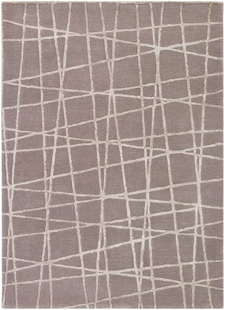 Oslo Area Rug, Rectangle, Gray-White, 7'9"x10'6"