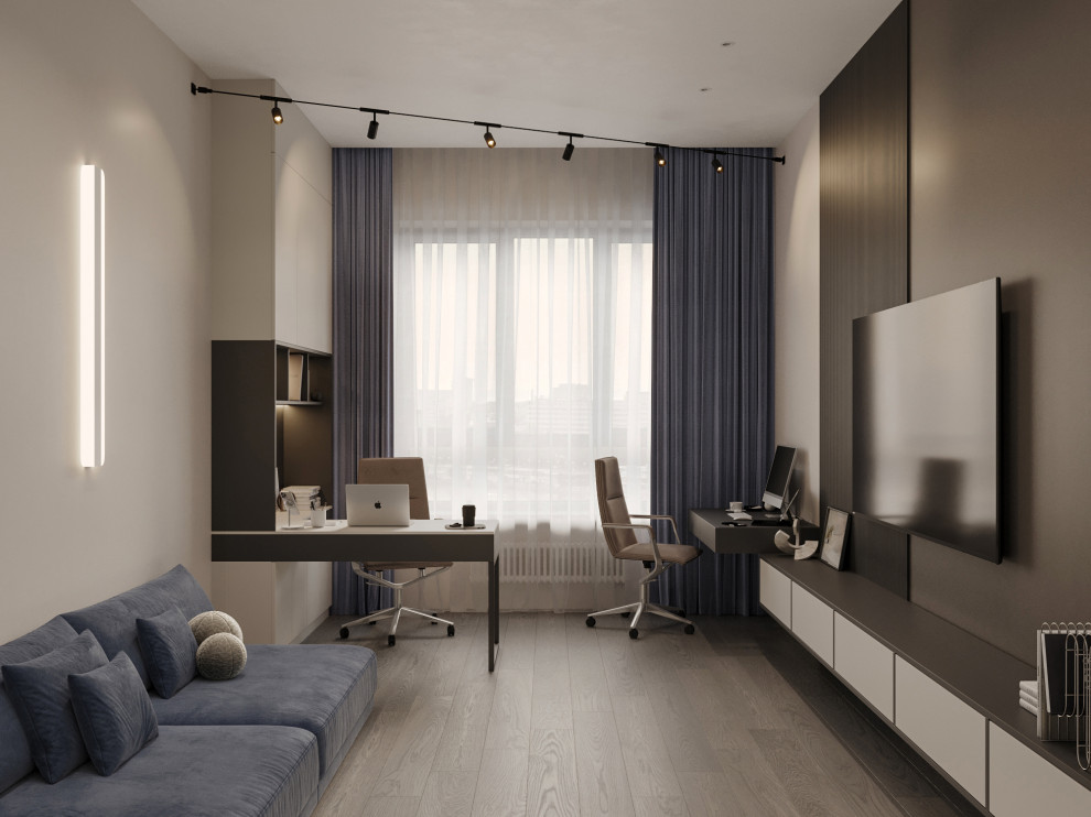 Светлая квартира для семьи из двух человек