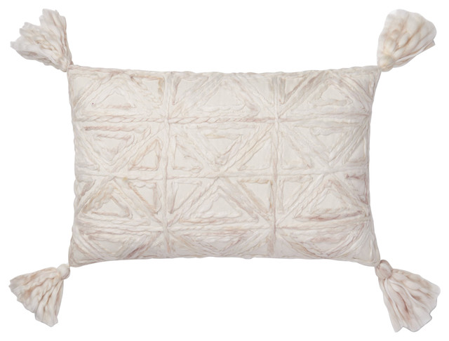 Loloi Contemporary Cotton Accent Pillow Natural 13 X21