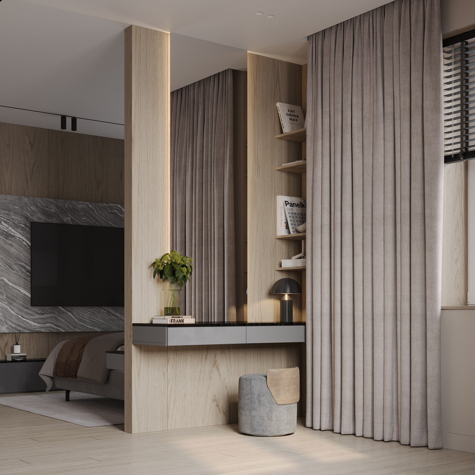 Дом Лесной Остров. Мастер-спальня