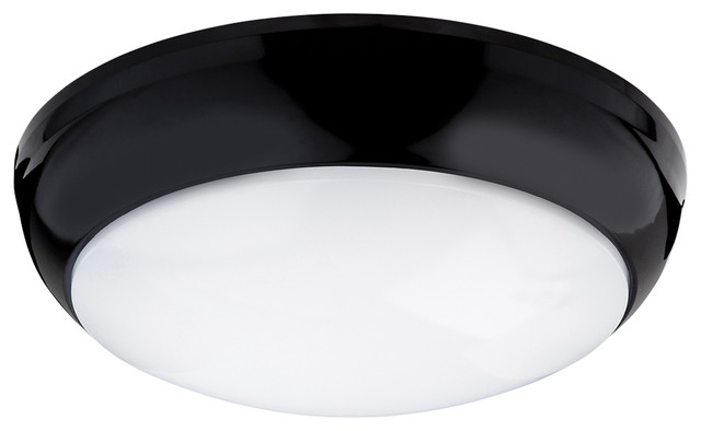 Regis Led Flush Fitting Ceiling Light Black