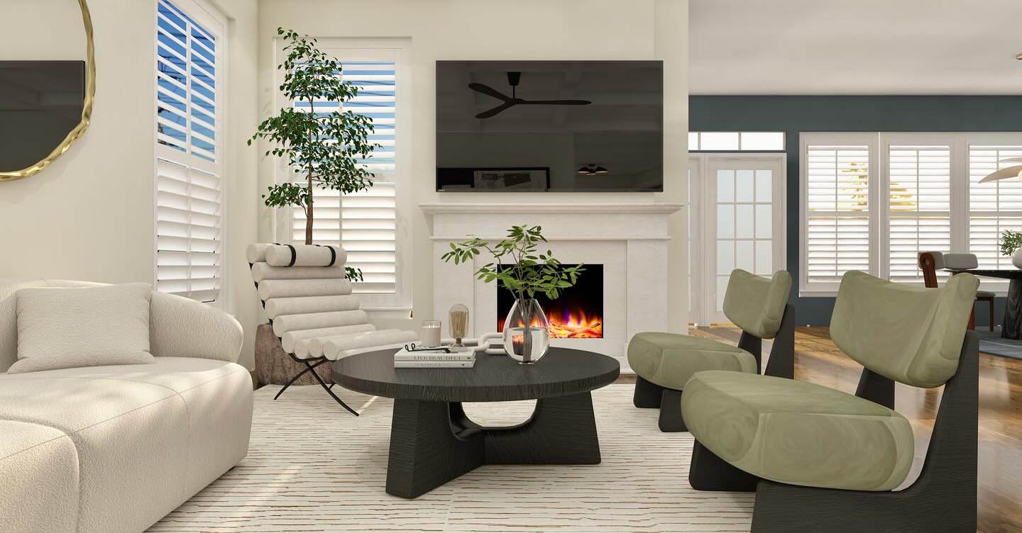 Example of a minimalist living room design in Baltimore