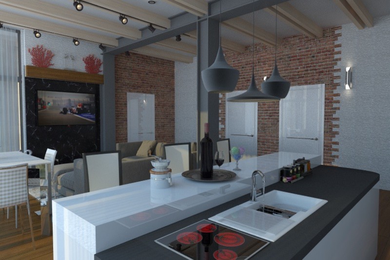 Интерьер жилого дома