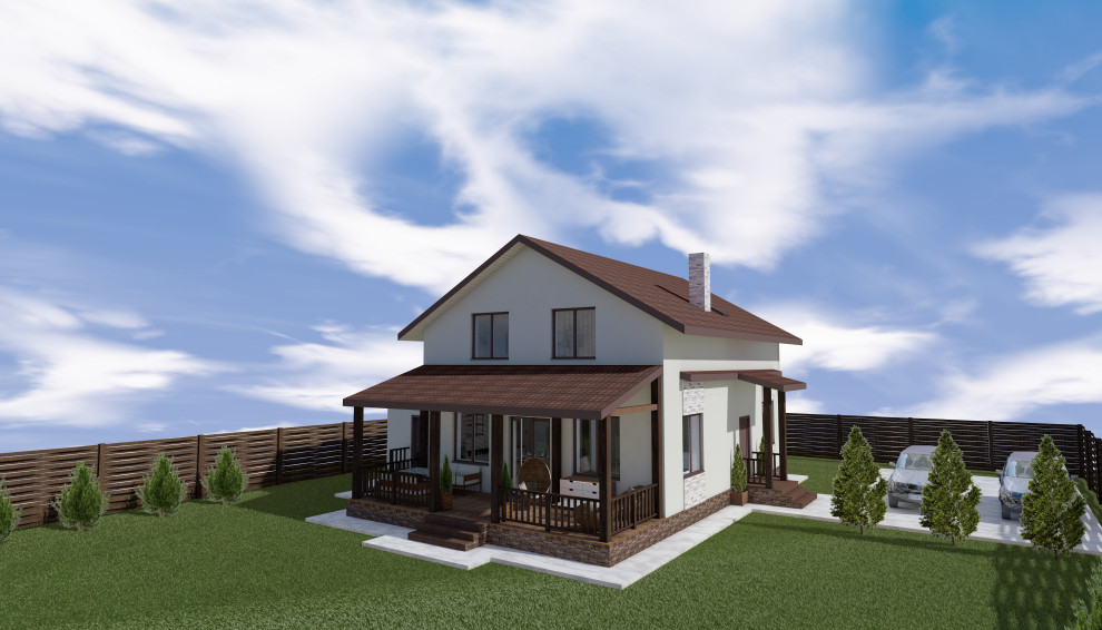 Загородный дом 210 м2 для семьи из 4х человек