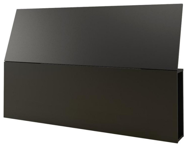 Nexera 225906 Queen Size Headboard, Black Contemporary Platform