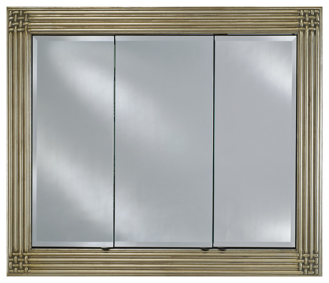 Vanerbilt Triple Door Framed Medicine Medium Transitional