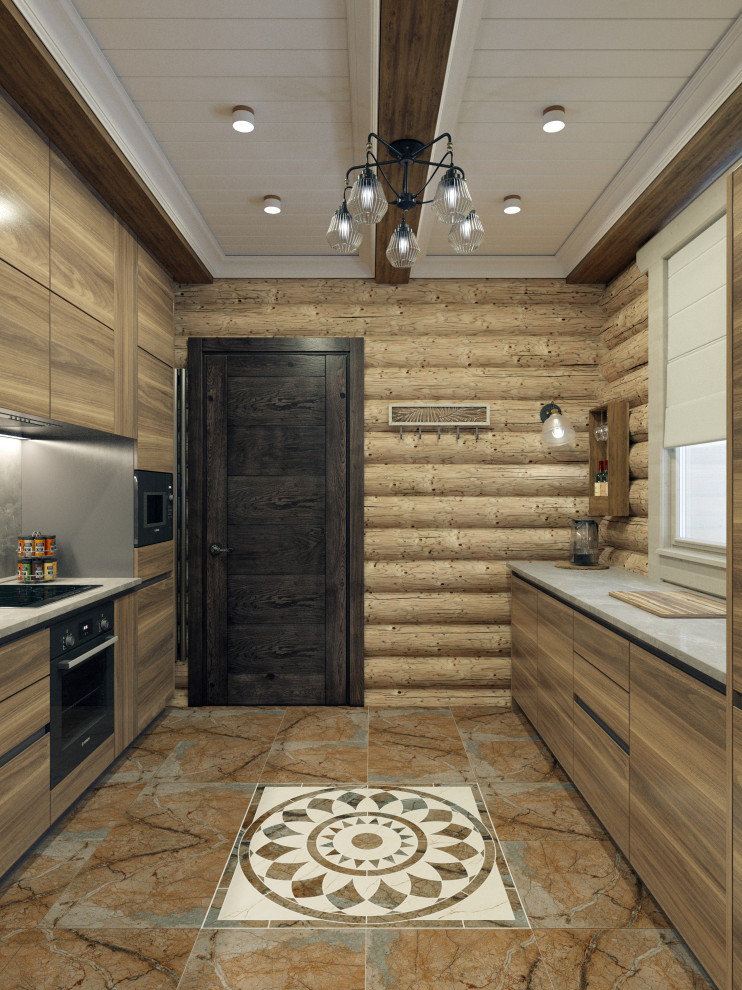 Дизайн-проект срубового дома на берегу реки Вуокса, Ленинградская область.