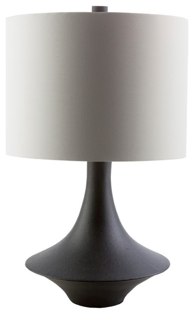 Bryant Table Lamp by Surya, Charcoal/Ivory Shade - Transitional - Table ...