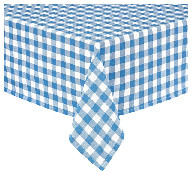 Buffalo Navy Checkered 100 Cotton Table Cloth Farmhouse