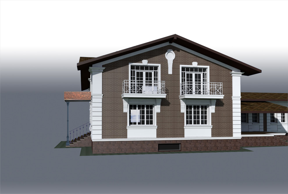 Проект фасада частного дома