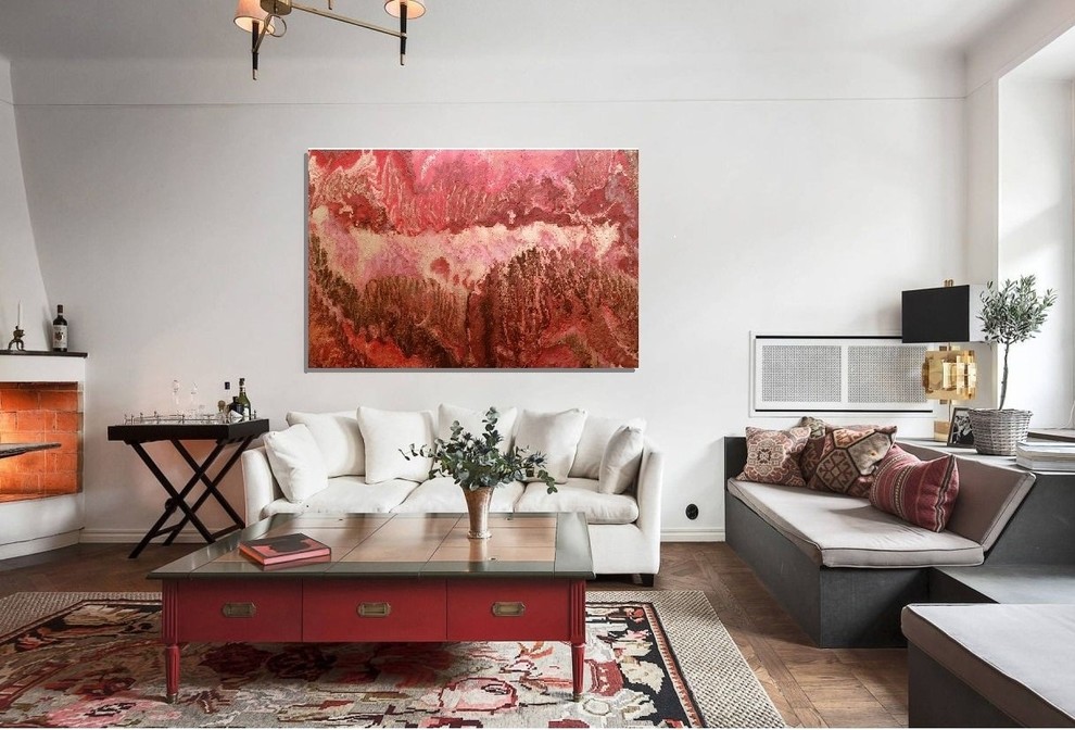 Картины и панно в технике FluidArt