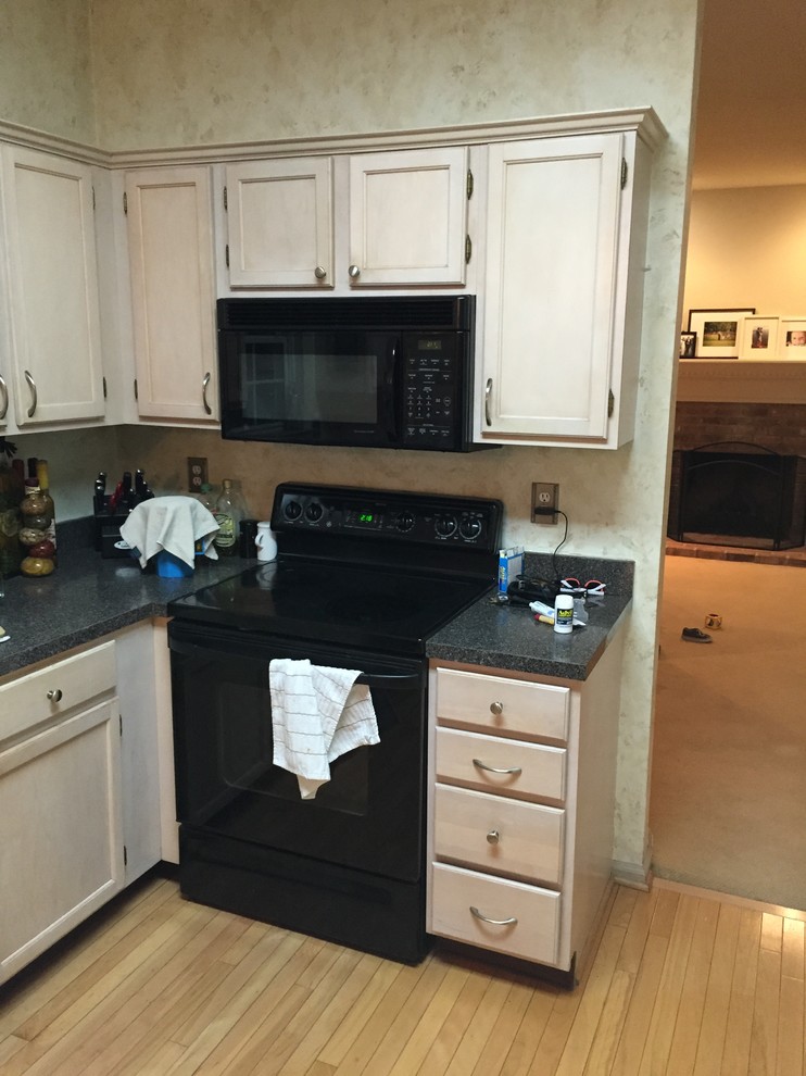 Example of a transitional home design design in Philadelphia
