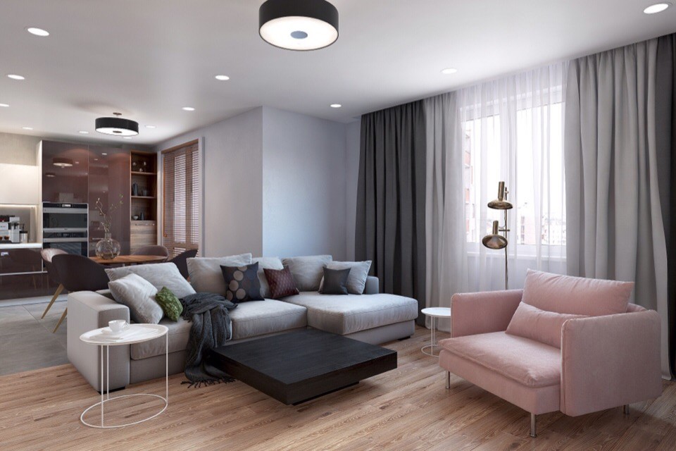 Дизайн гостинной