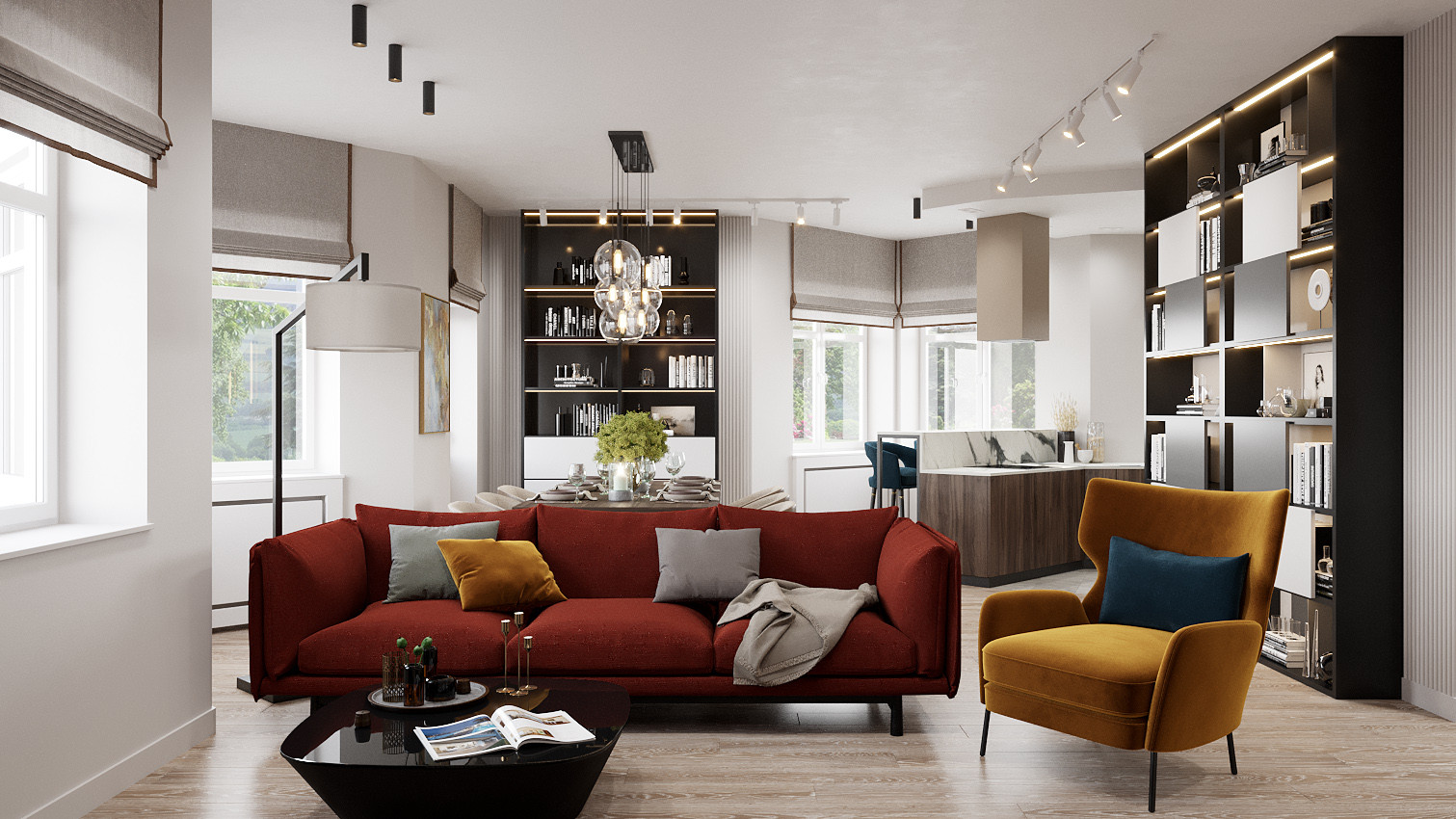 Интерьеры загородного дома в Подмосковье