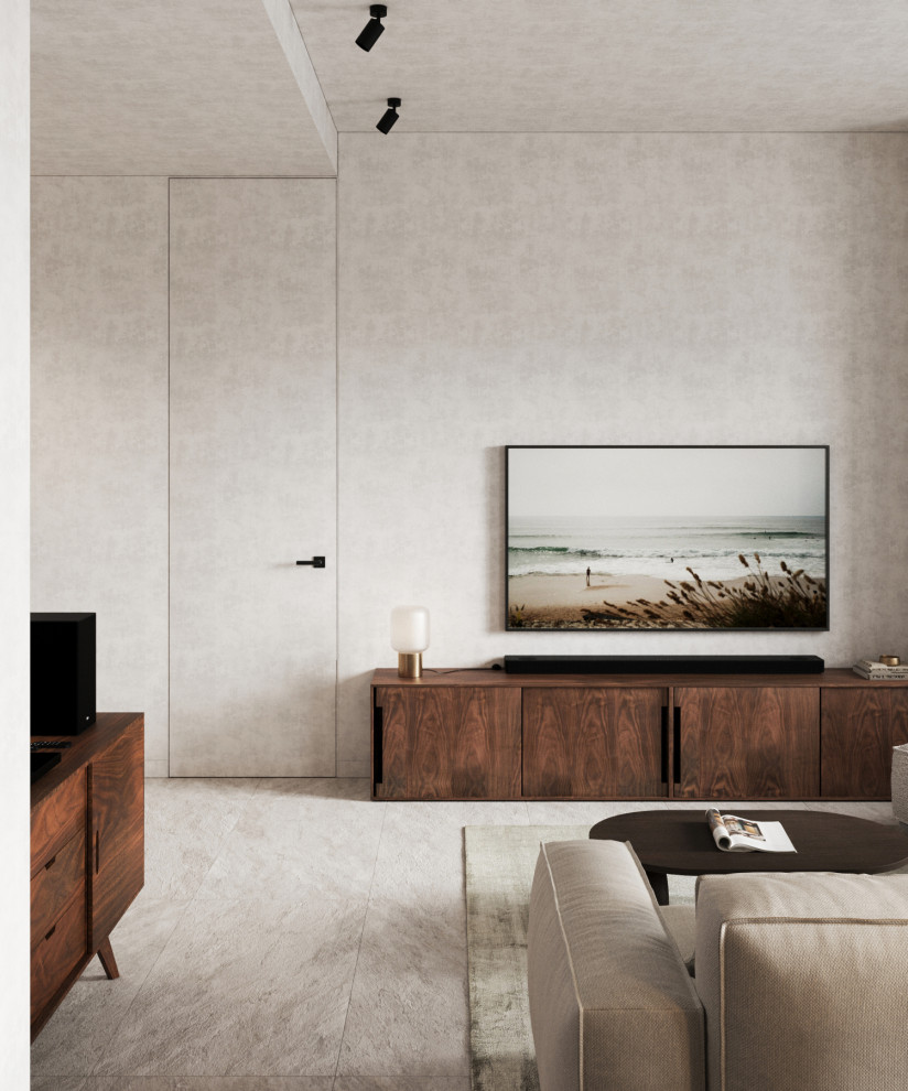 Брутальная квартира для семьи с ребенком