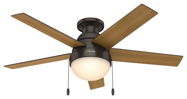 Anslee Low Profile 46 Ceiling Fan With Light Modern Ceiling