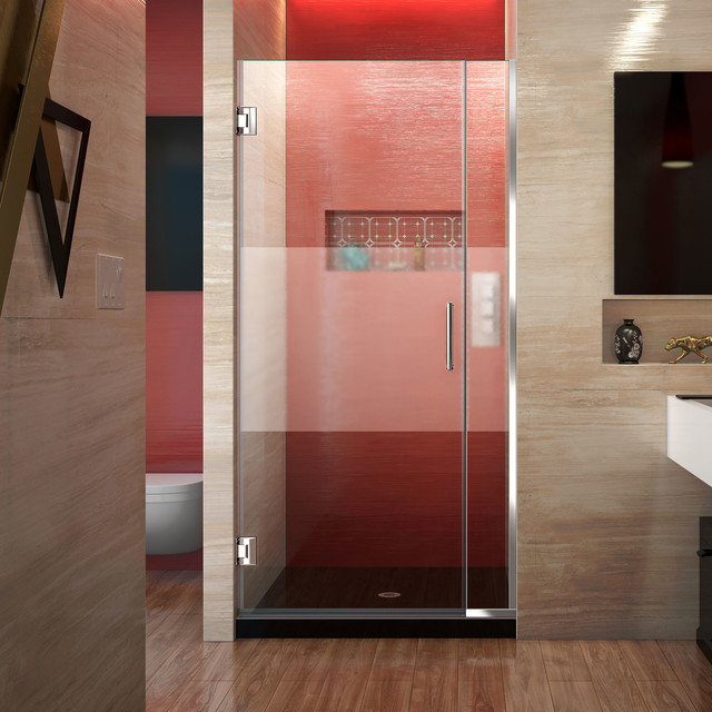 DreamLine Unidoor Plus 29 to 291/2" Shower Door, Half Frosted Glass