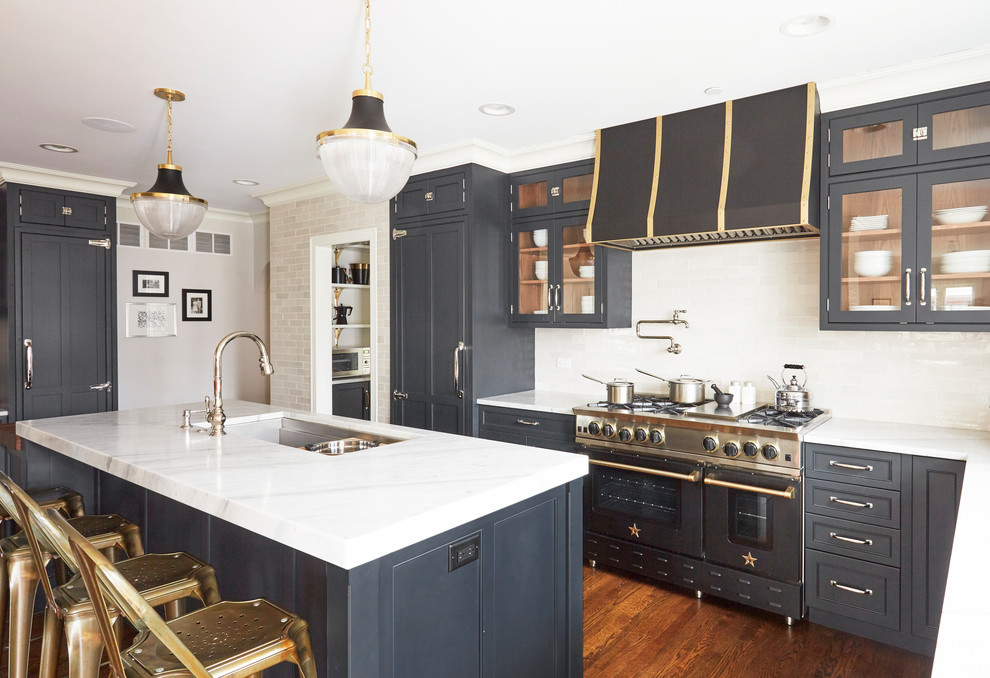 Inspiration for a transitional kitchen remodel in Chicago