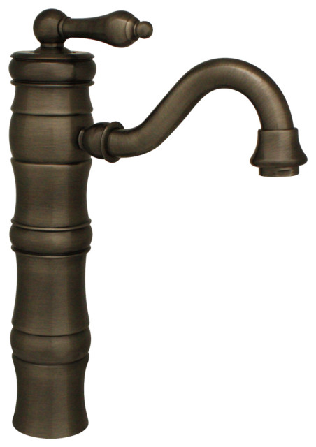 Single Hole/Single Lever Elevated Lavatory Faucet with Traditional Spout