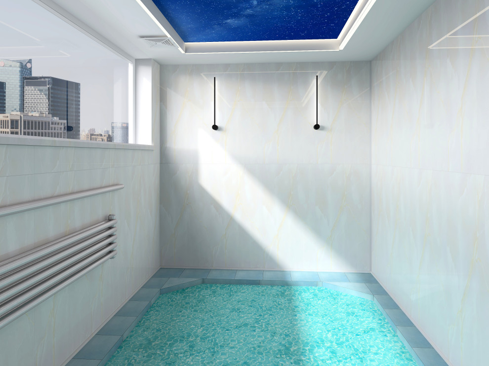 Дизайн проект коммерческого помещения с авторским надзором Сауна "Fun"