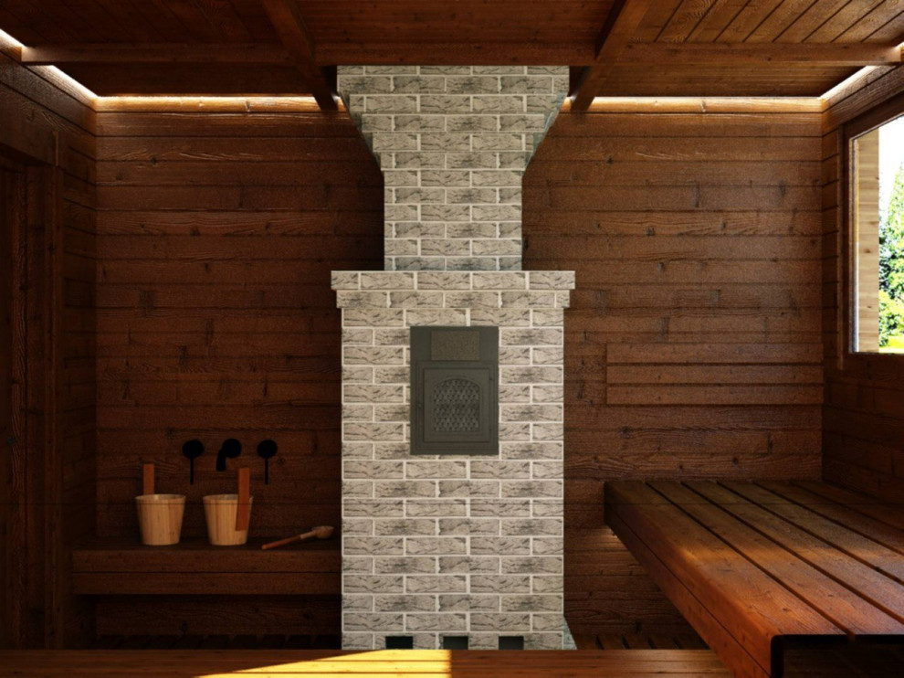 Баня в стиле Шале