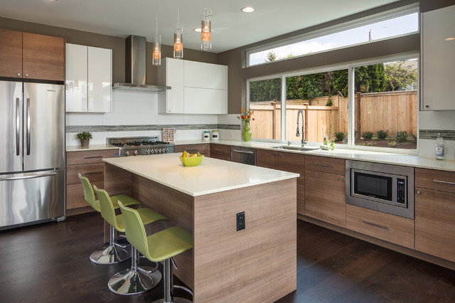 Seattle Modern Home in Bryant Neighborhood contemporary-kitchen