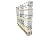 33x2x11 Spice Rack Drawer - Cream